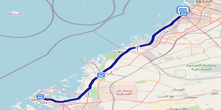 Dubai to Abu Dhabi Bus Maps