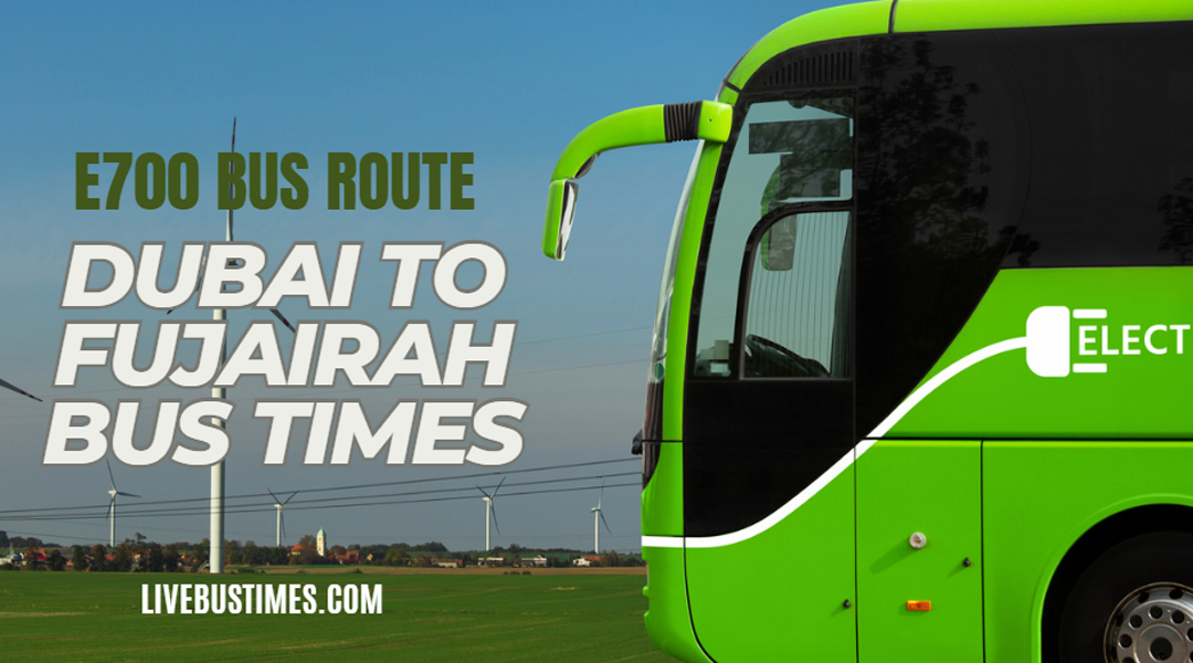 Dubai to Fujairah Bus Timings - E700 Bus Route